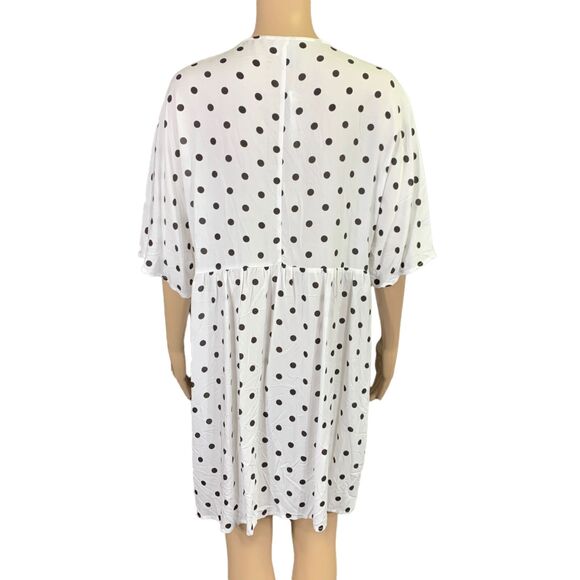 ASOS Womens Shirt Dress Maternity Nursing Polka Dot Button Down Relaxed Fit Sz 8 - Picture 7 of 11